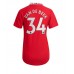 Cheap Manchester United Donny van de Beek #34 Home Football Shirt Women 2022-23 Short Sleeve